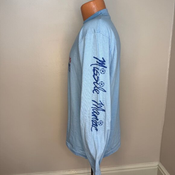 Vintage 1980s Memphis Americans Long Sleeve T-Shirt, Screen Stars Size L, Soccer - Picture 2 of 4